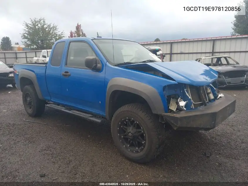 1GCDT19E978120856 2007 Chevrolet Colorado Lt