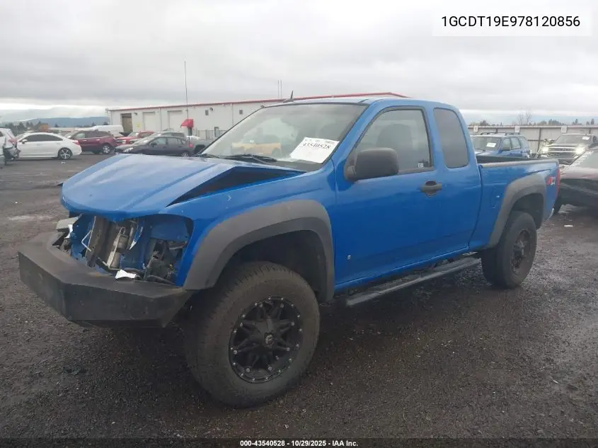 1GCDT19E978120856 2007 Chevrolet Colorado Lt