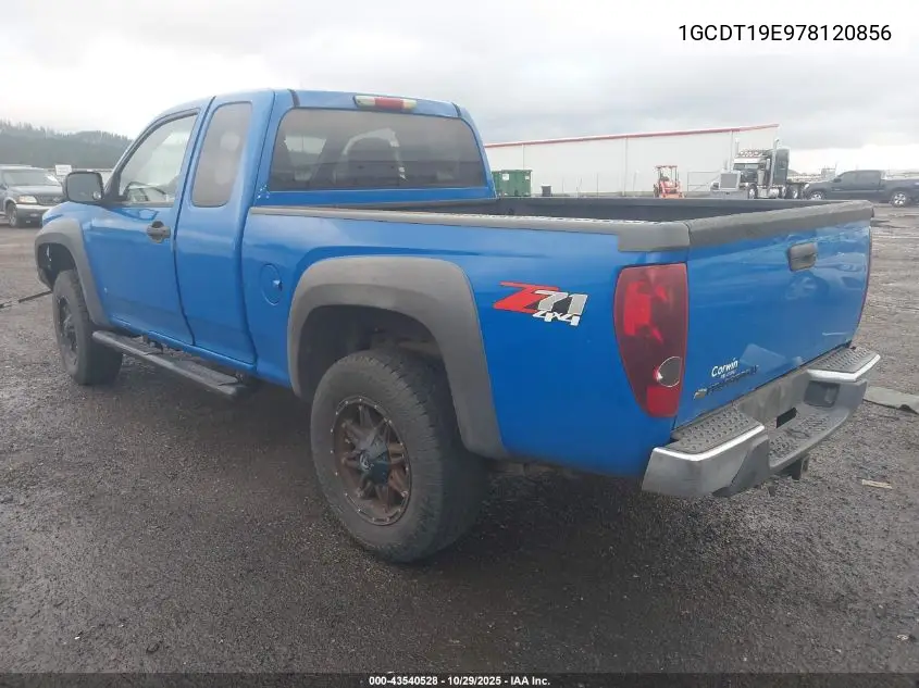 1GCDT19E978120856 2007 Chevrolet Colorado Lt