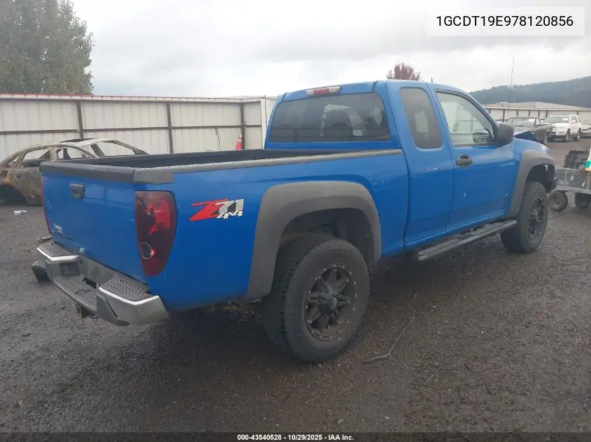 1GCDT19E978120856 2007 Chevrolet Colorado Lt