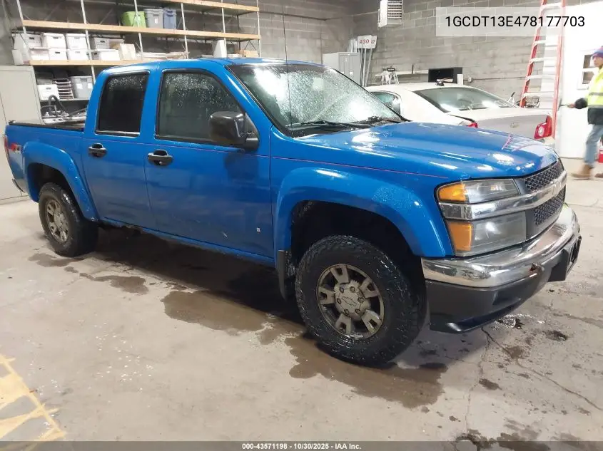 1GCDT13E478177703 2007 Chevrolet Colorado Lt