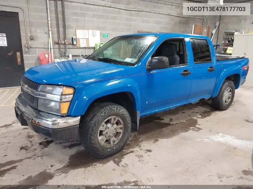 1GCDT13E478177703 2007 Chevrolet Colorado Lt