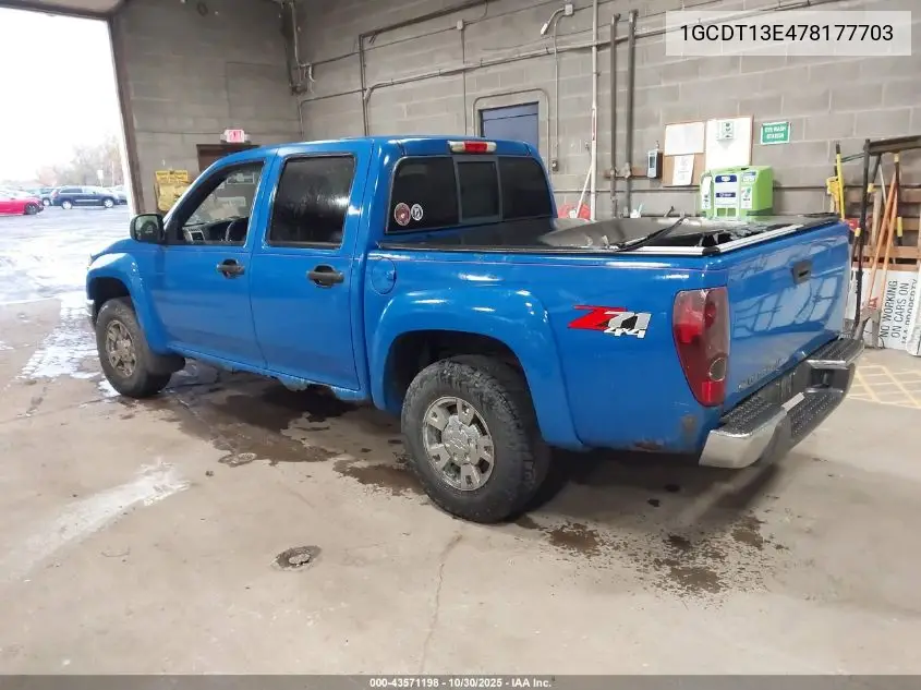 1GCDT13E478177703 2007 Chevrolet Colorado Lt
