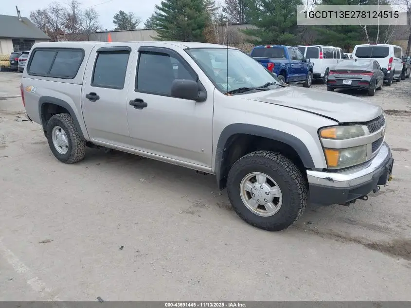 1GCDT13E278124515 2007 Chevrolet Colorado Lt