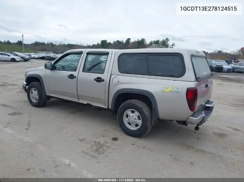 1GCDT13E278124515 2007 Chevrolet Colorado Lt