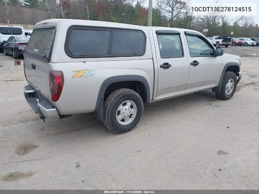 1GCDT13E278124515 2007 Chevrolet Colorado Lt