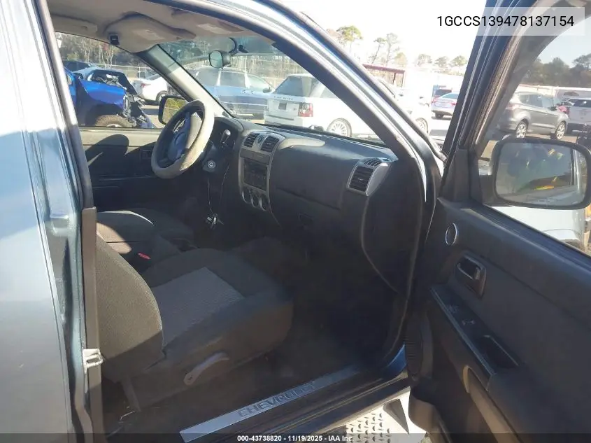 1GCCS139478137154 2007 Chevrolet Colorado Lt