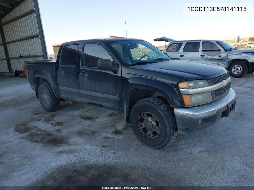 1GCDT13E578141115 2007 Chevrolet Colorado Lt