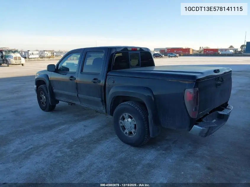 1GCDT13E578141115 2007 Chevrolet Colorado Lt