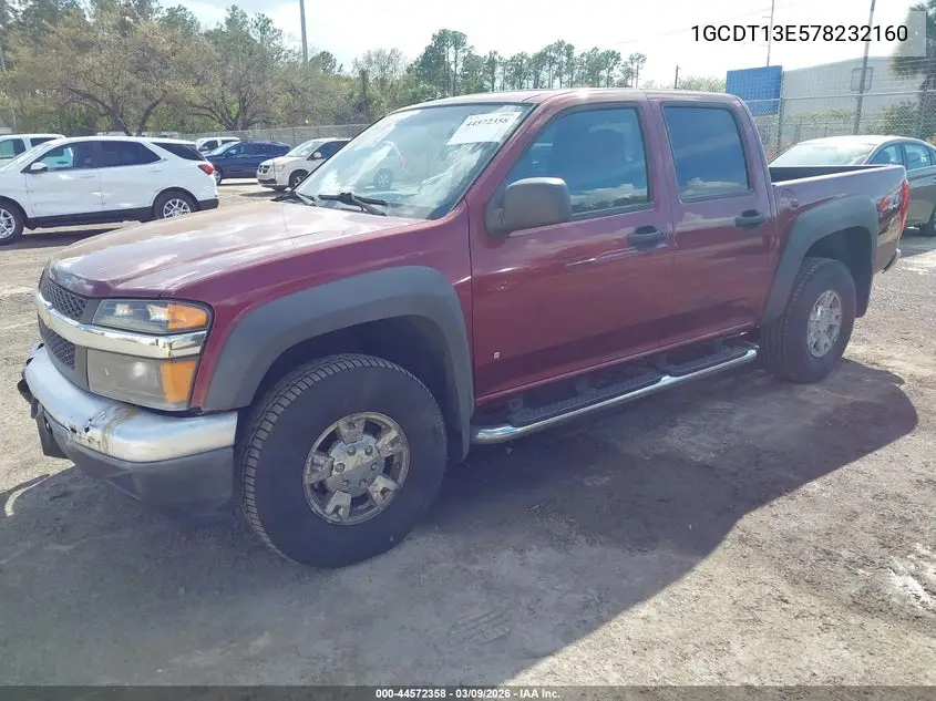1GCDT13E578232160 2007 Chevrolet Colorado Lt