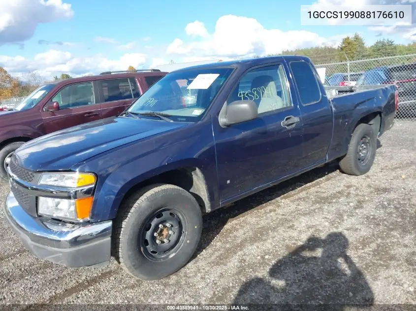 1GCCS199088176610 2008 Chevrolet Colorado Work Truck