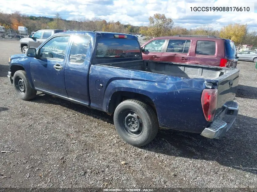 1GCCS199088176610 2008 Chevrolet Colorado Work Truck