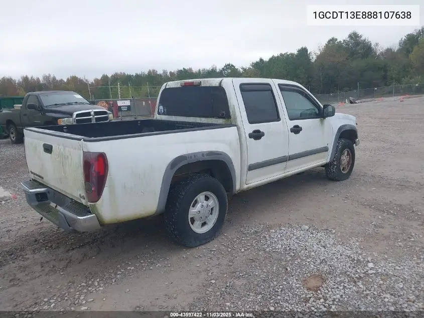 1GCDT13E888107638 2008 Chevrolet Colorado Lt