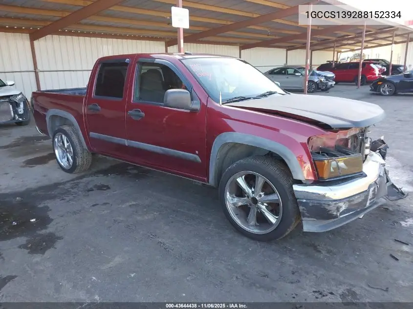 1GCCS139288152334 2008 Chevrolet Colorado Lt