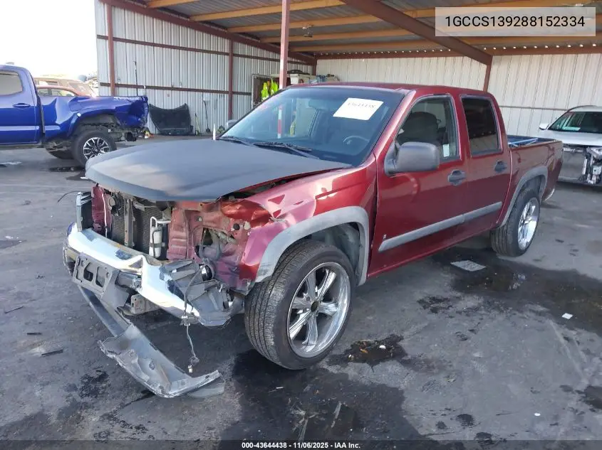 1GCCS139288152334 2008 Chevrolet Colorado Lt
