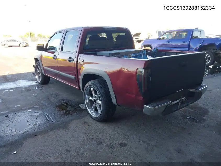 1GCCS139288152334 2008 Chevrolet Colorado Lt