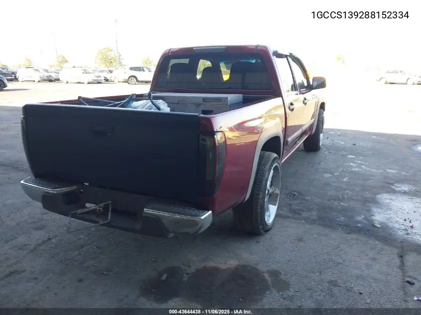 1GCCS139288152334 2008 Chevrolet Colorado Lt