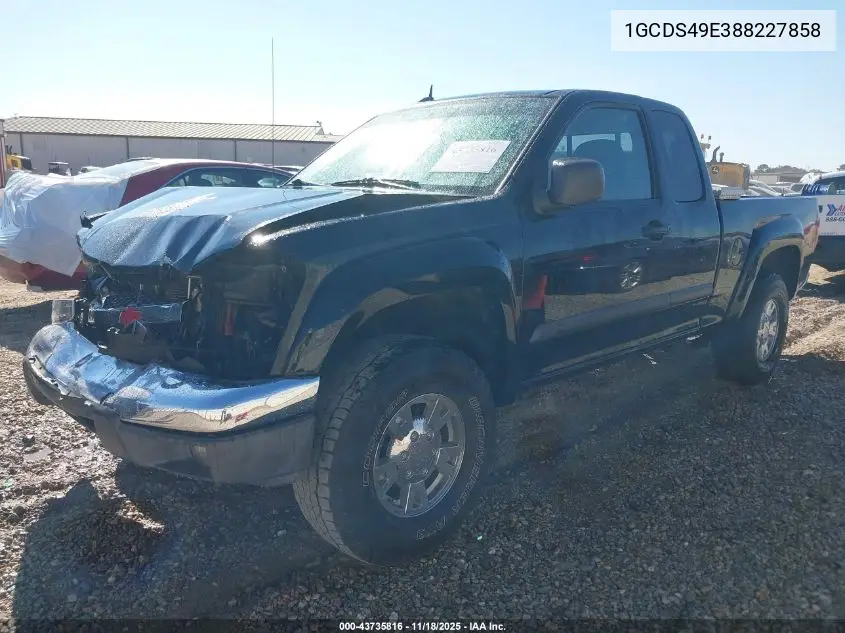 1GCDS49E388227858 2008 Chevrolet Colorado Lt