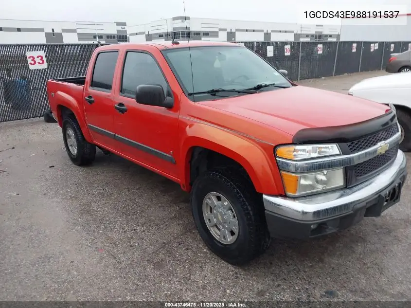 1GCDS43E988191537 2008 Chevrolet Colorado Lt