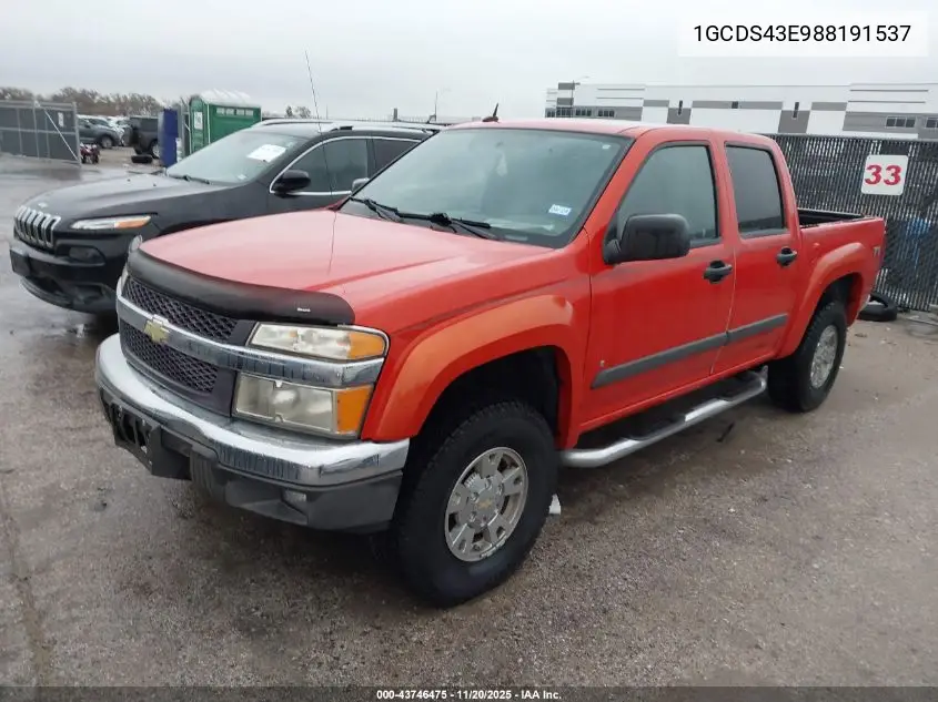 1GCDS43E988191537 2008 Chevrolet Colorado Lt