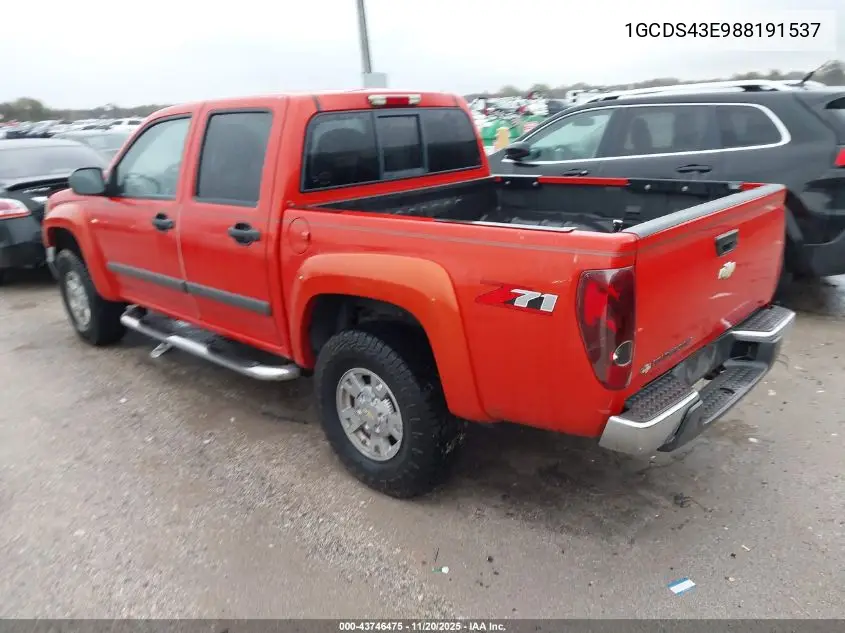 1GCDS43E988191537 2008 Chevrolet Colorado Lt