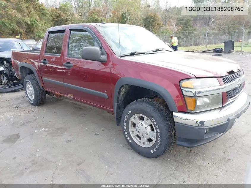 1GCDT33E188208760 2008 Chevrolet Colorado Lt