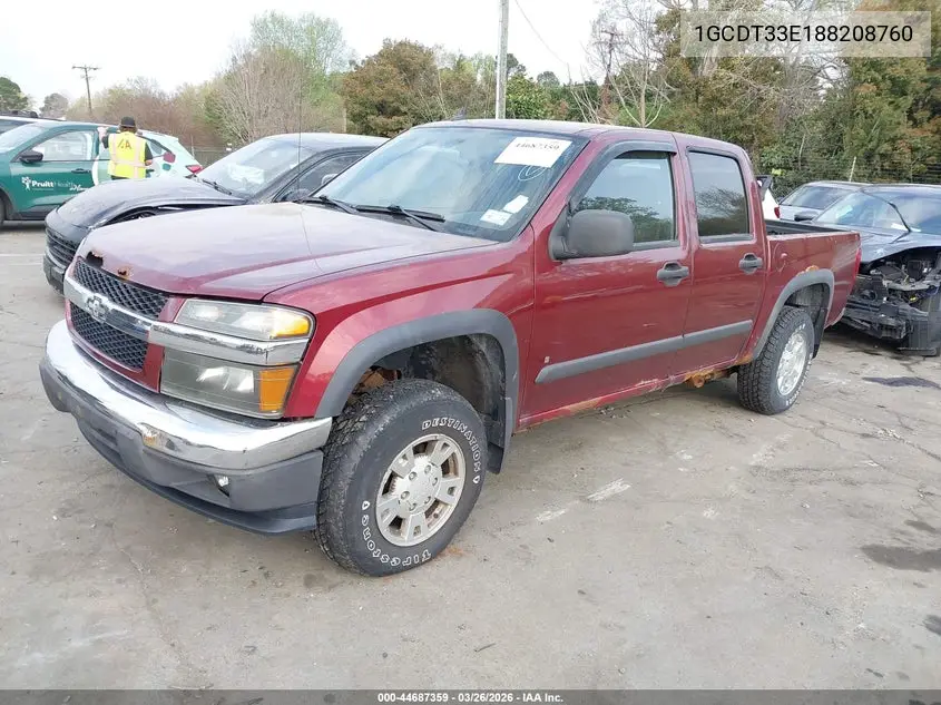 1GCDT33E188208760 2008 Chevrolet Colorado Lt