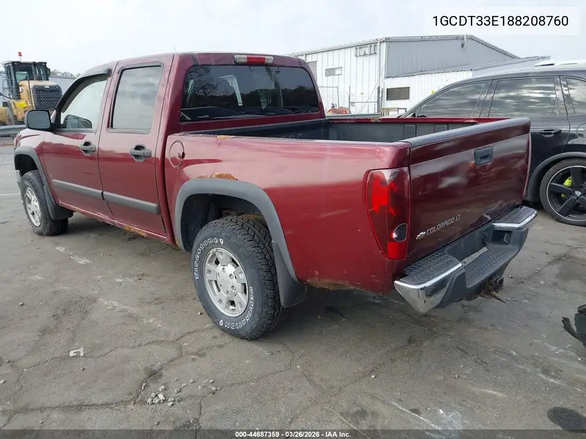 1GCDT33E188208760 2008 Chevrolet Colorado Lt