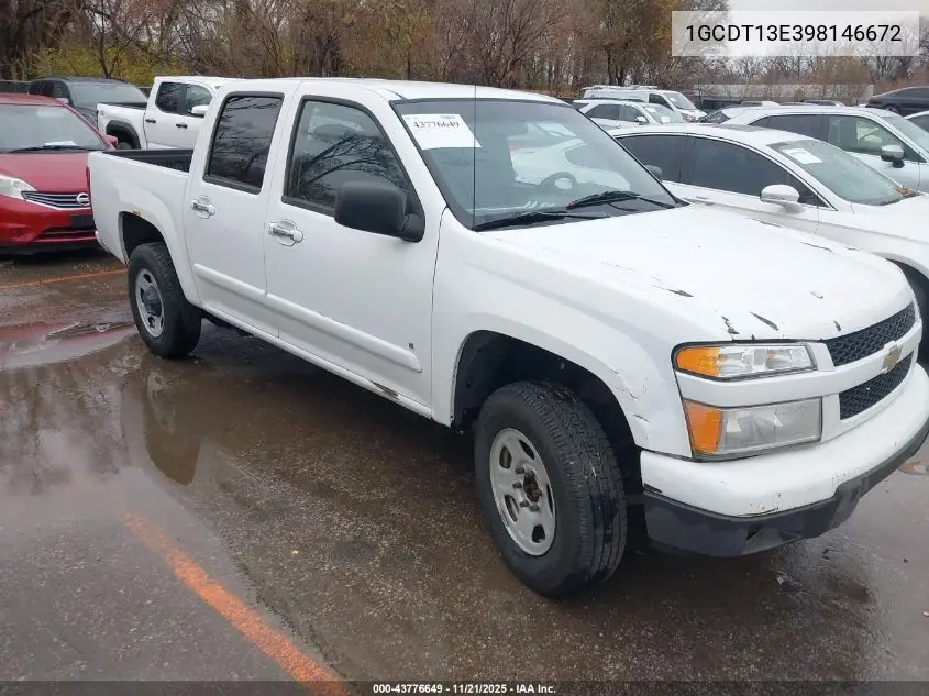1GCDT13E398146672 2009 Chevrolet Colorado Lt
