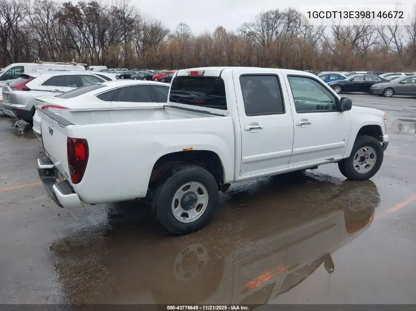 1GCDT13E398146672 2009 Chevrolet Colorado Lt