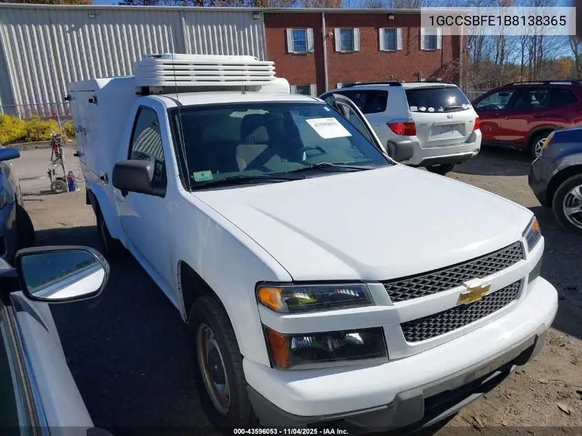 1GCCSBFE1B8138365 2011 Chevrolet Colorado Work Truck