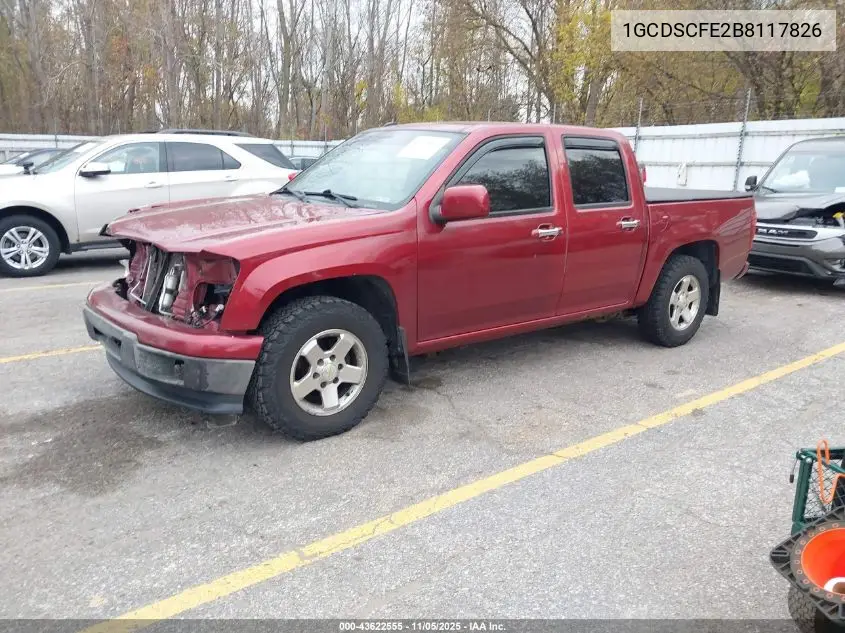 1GCDSCFE2B8117826 2011 Chevrolet Colorado 1Lt