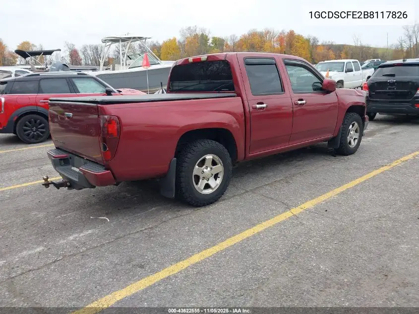 1GCDSCFE2B8117826 2011 Chevrolet Colorado 1Lt
