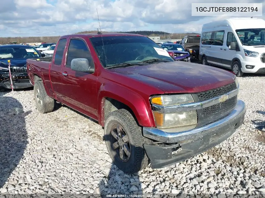 1GCJTDFE8B8122194 2011 Chevrolet Colorado 2Lt