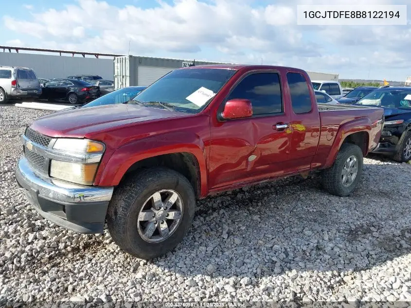 1GCJTDFE8B8122194 2011 Chevrolet Colorado 2Lt