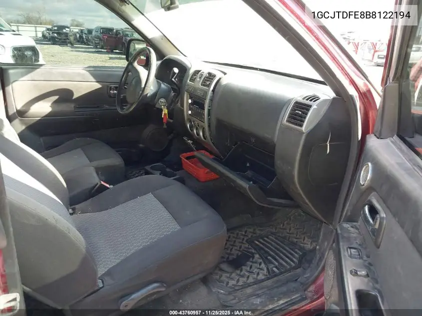 1GCJTDFE8B8122194 2011 Chevrolet Colorado 2Lt