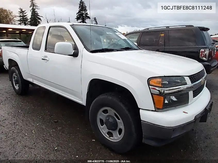 1GCJTBFE8C8111248 2012 Chevrolet Colorado Work Truck