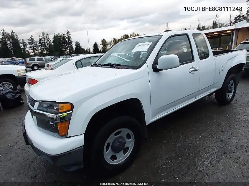 1GCJTBFE8C8111248 2012 Chevrolet Colorado Work Truck