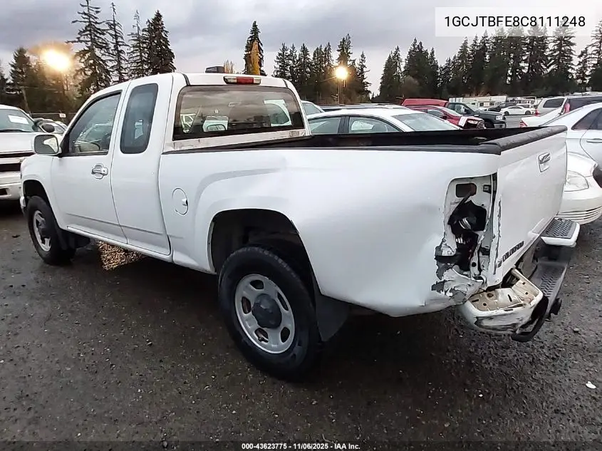 1GCJTBFE8C8111248 2012 Chevrolet Colorado Work Truck