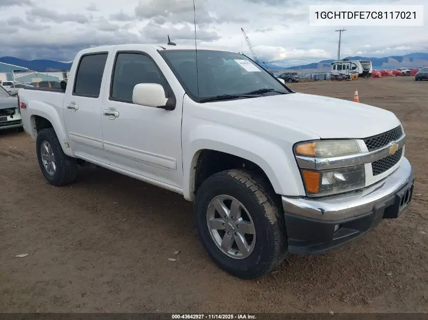 1GCHTDFE7C8117021 2012 Chevrolet Colorado 2Lt