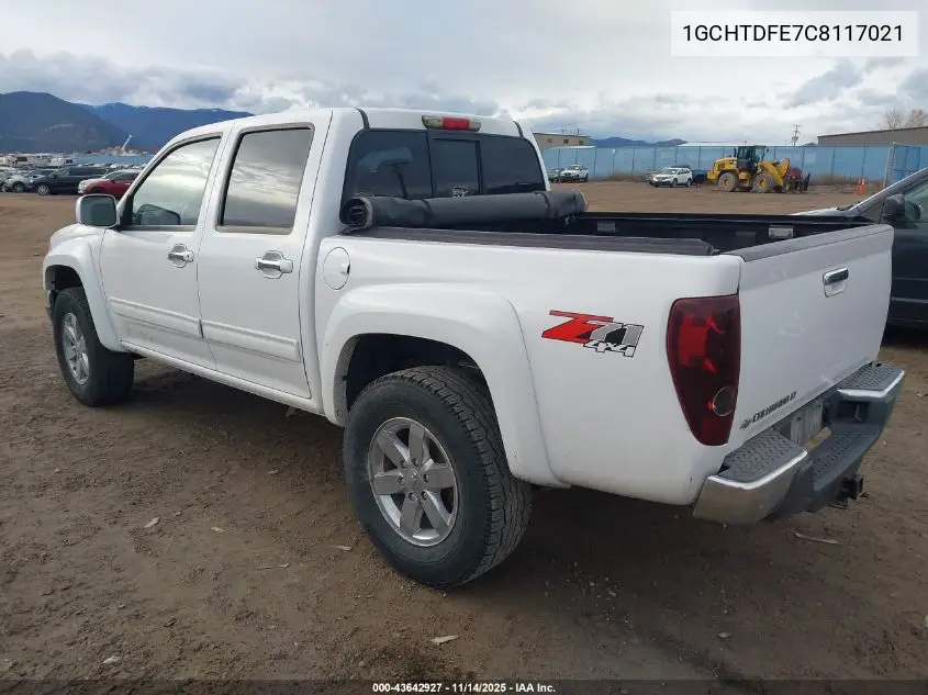 1GCHTDFE7C8117021 2012 Chevrolet Colorado 2Lt