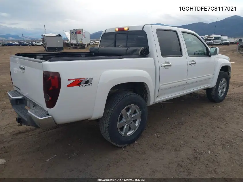 1GCHTDFE7C8117021 2012 Chevrolet Colorado 2Lt
