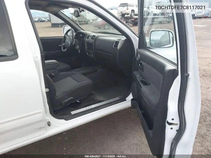 1GCHTDFE7C8117021 2012 Chevrolet Colorado 2Lt