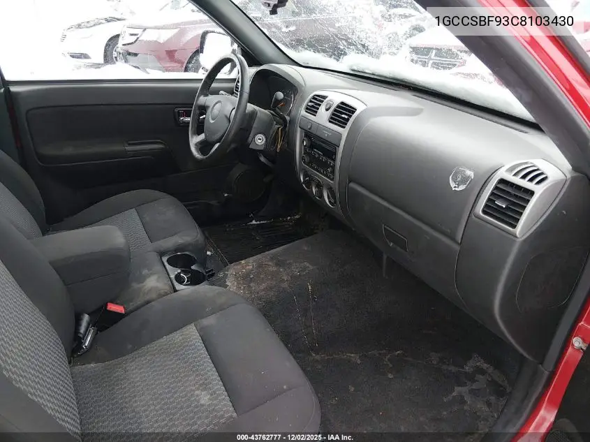 1GCCSBF93C8103430 2012 Chevrolet Colorado Work Truck