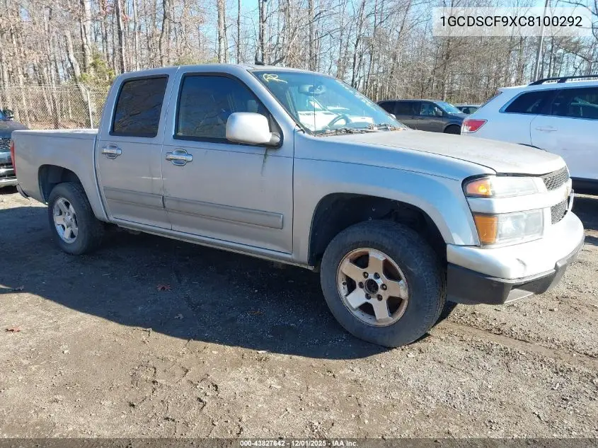 1GCDSCF9XC8100292 2012 Chevrolet Colorado 1Lt