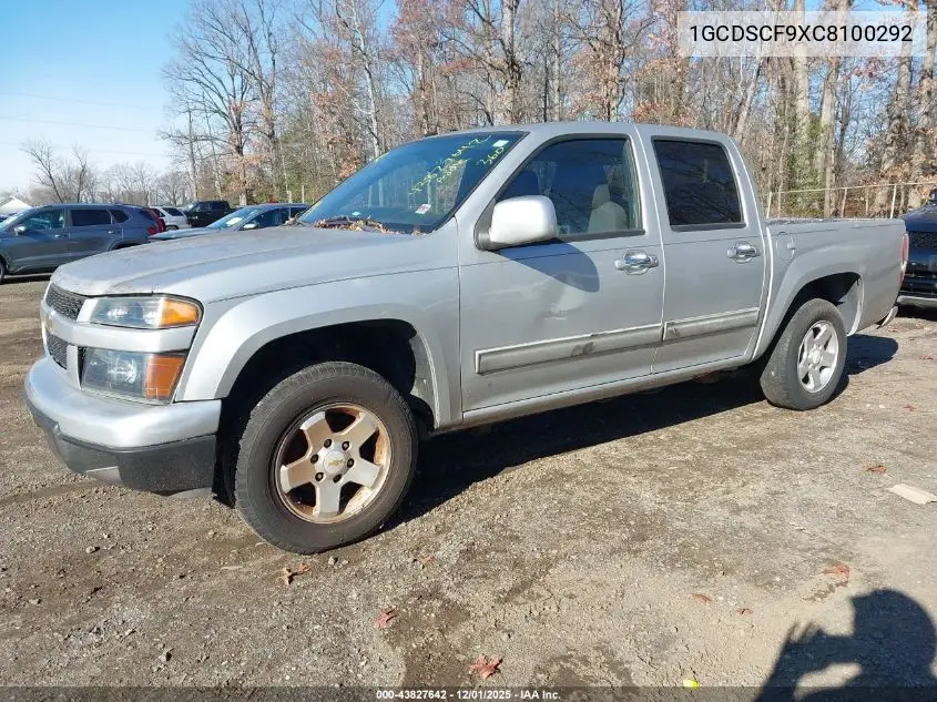 1GCDSCF9XC8100292 2012 Chevrolet Colorado 1Lt
