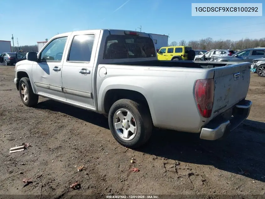 1GCDSCF9XC8100292 2012 Chevrolet Colorado 1Lt
