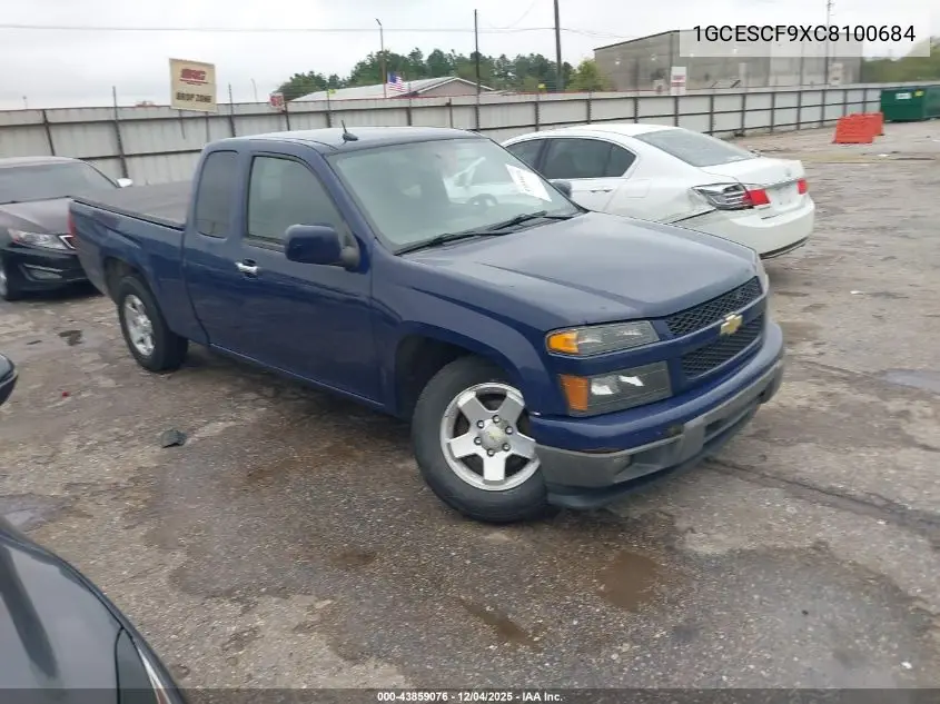 1GCESCF9XC8100684 2012 Chevrolet Colorado 1Lt
