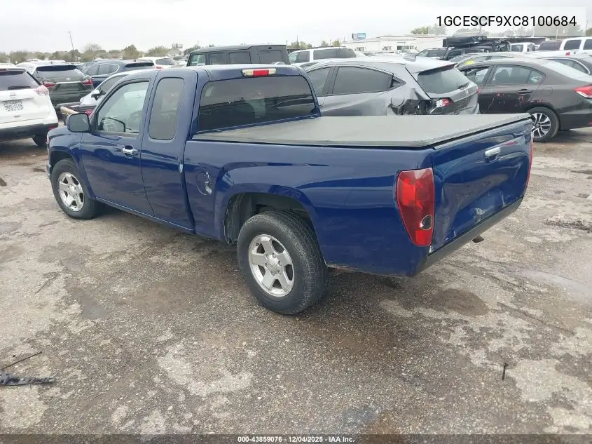 1GCESCF9XC8100684 2012 Chevrolet Colorado 1Lt