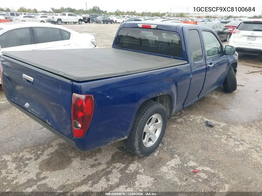 1GCESCF9XC8100684 2012 Chevrolet Colorado 1Lt